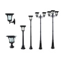 Aluminum garden outdoor street highway led antique solar power light post